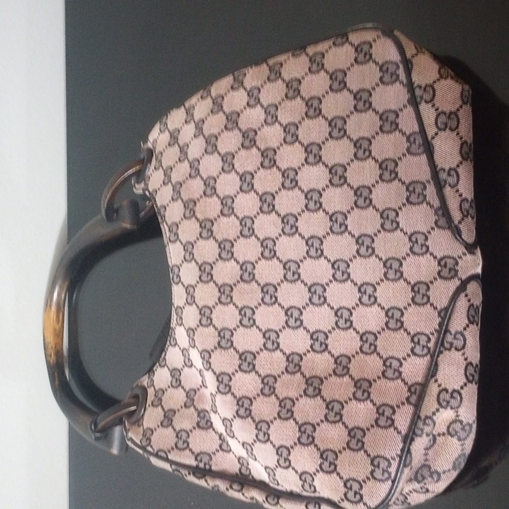 Gucci vintage dusty pink/blk shoulder bag - Picture 9 of 10